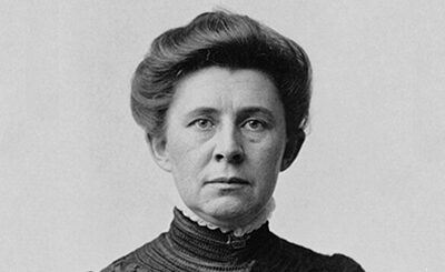 Black and white photo of Ida M. Tarbell.